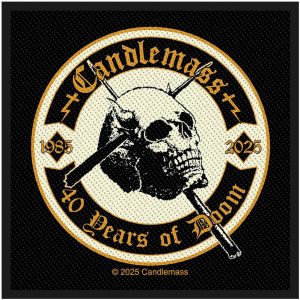 Candlemass 40 Years of Doom Woven Sew on Patch Officially Licensed